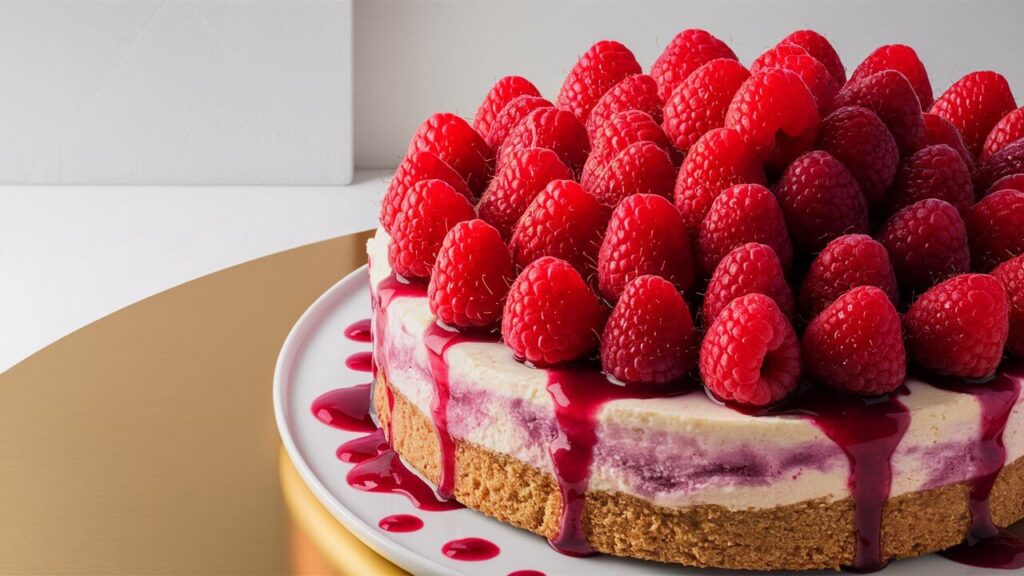 Raspberry Swirl Cheesecake