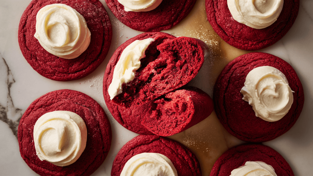 red velvet cake mix cookies