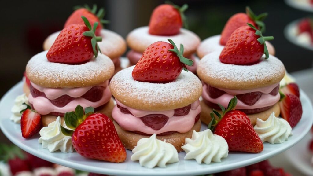 strawberry cake cookies