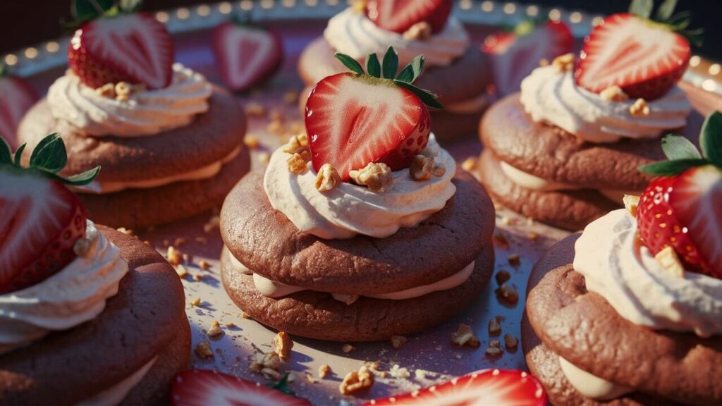 strawberry cake cookies