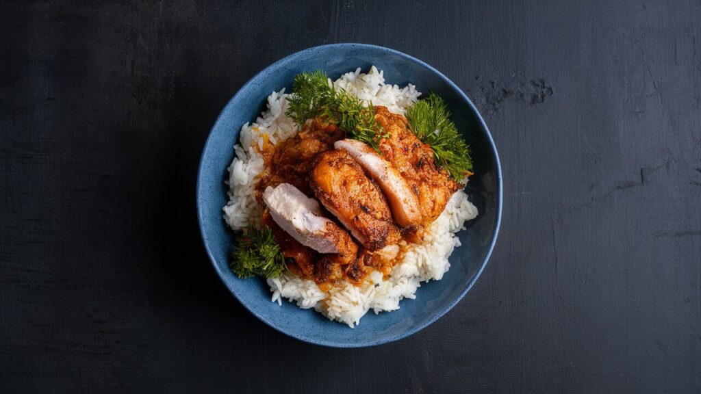 chicken over rice