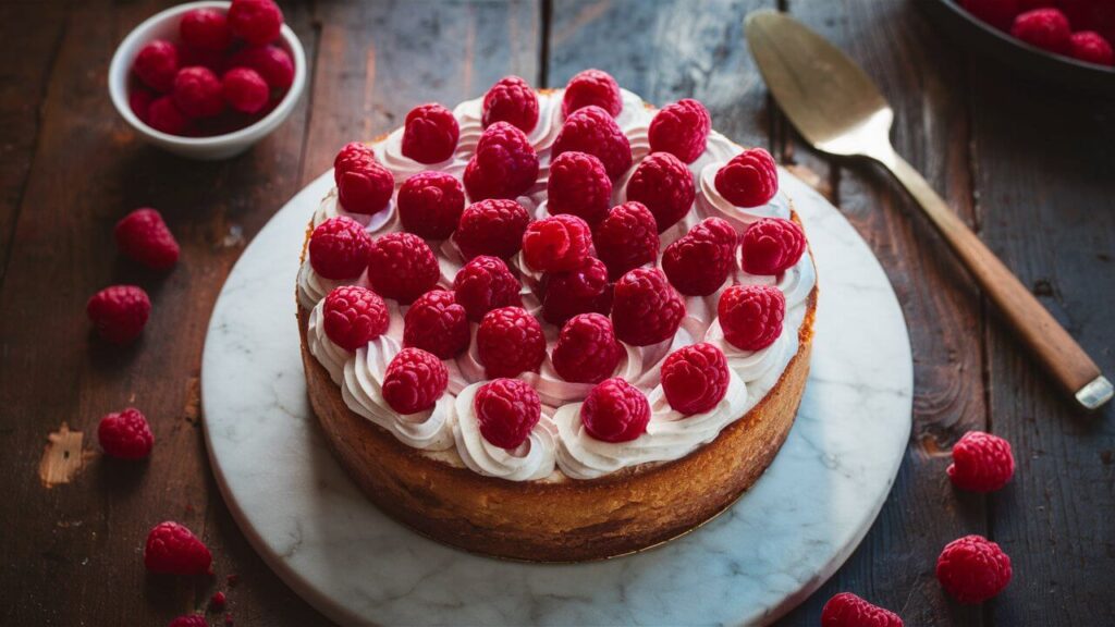 Raspberry Swirl Cheesecake