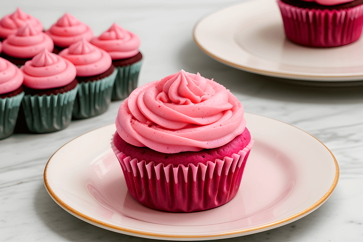 Pink Velvet Cupcakes