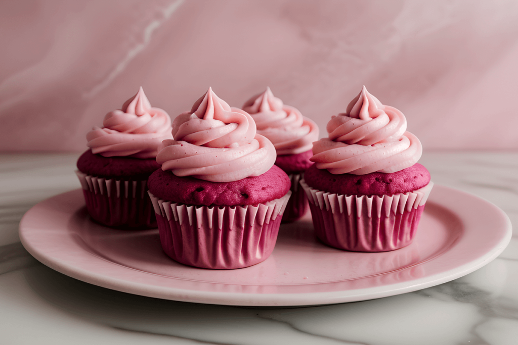 Pink Velvet Cupcakes