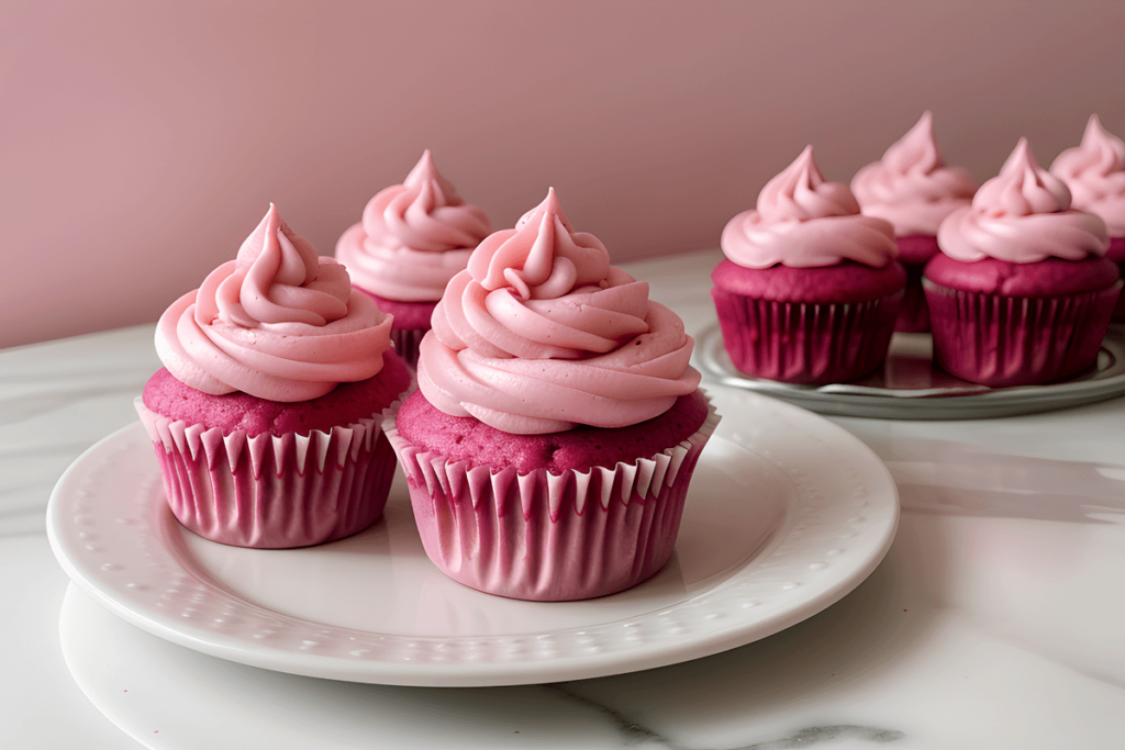 Pink Velvet Cupcakes