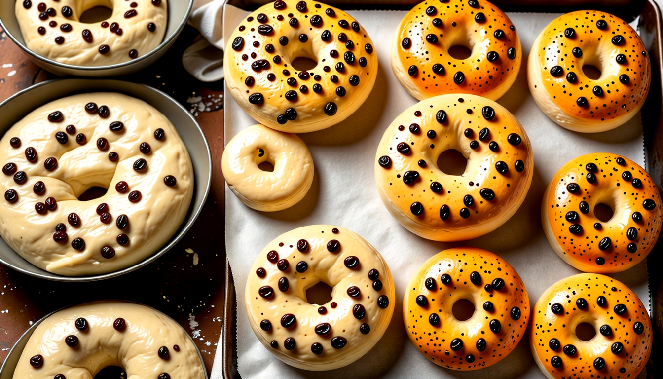 3 Steps to Shape Your Cinnamon Raisin Bagels