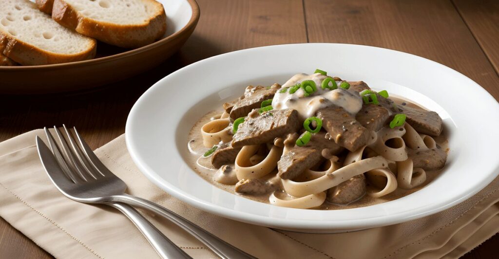 Beef stroganoff