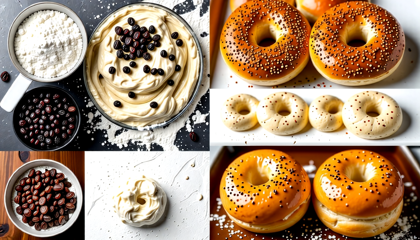 Components of the Ultimate Cinnamon Raisin Bagel Dough