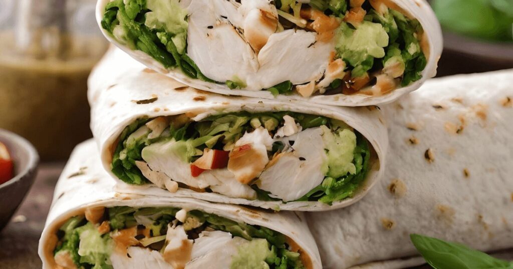 Chicken Pesto Wraps