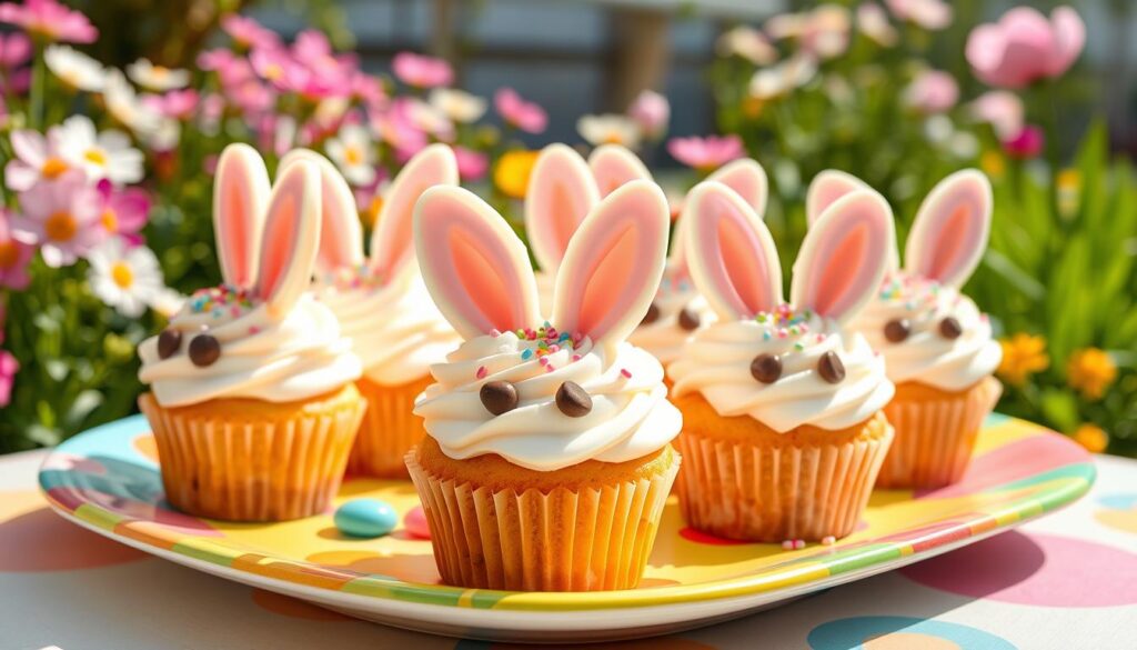 easter bunny cupcakes