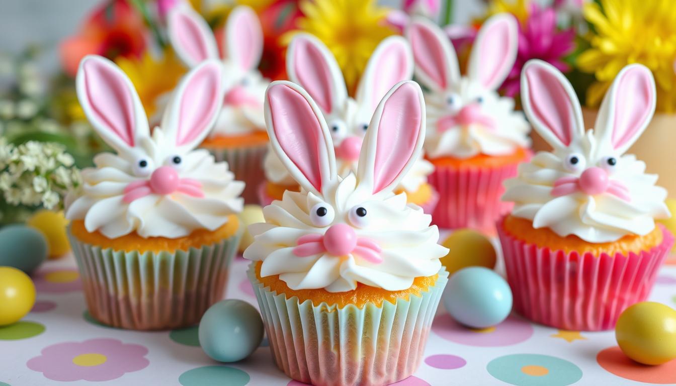 easter bunny cupcakes